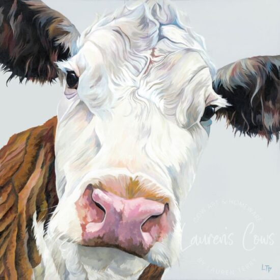 Hereford Cow Print