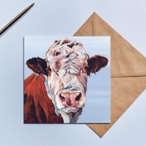 Hereford Bull Father's Day Card