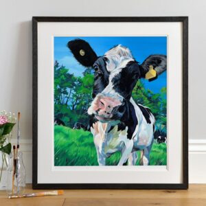 Friesian Cow Wall Art, Alice