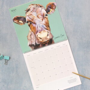 Monthly 2025 Cow Calendar