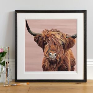 Iona Highland Cow Print