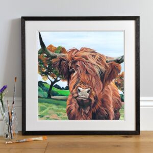 Highland Cow in Autumn