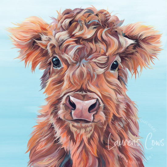 Ginger Highland Calf painting 'Pumpkin'